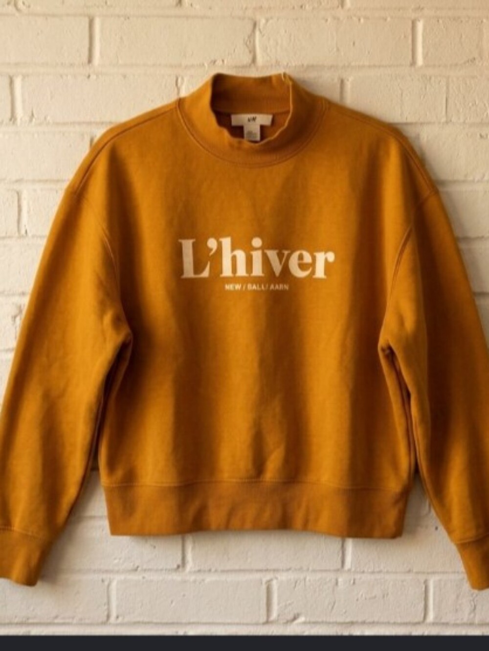 H&ML'hiver Crewneck Sweatshirt - Mustard